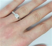 Anello Lorenza Gioielli Donna Solitario Con Pietra Montata A Quattro Punte in Oro Diamante 0.68 Ct AN458104-14 - AN458104-14